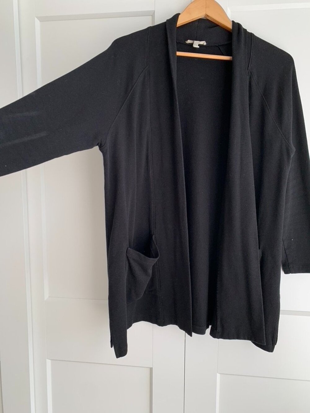 Eileen Fisher Open Front Tercel organic Cotton Cardigan Size SP - Picture 2 of 10